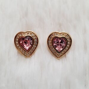 Large Heart Stud Earrings
